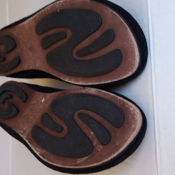 Kenneth Cole X Gentle Soles Bay Unique Leather Ballet Flats 7.5 Black Suede - Picture 11 of 11